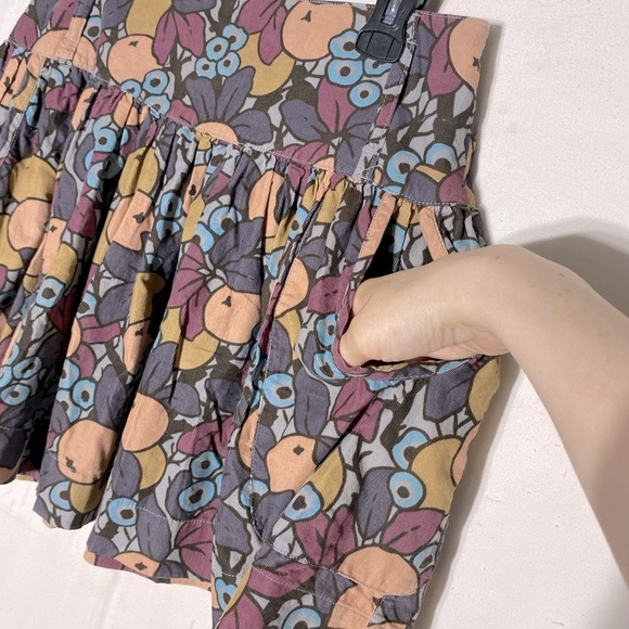 French Connection Fruit Print Fine Corduroy Mini Skirt 6 - Picture 6 of 13